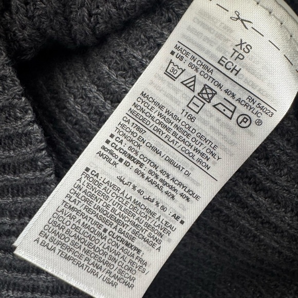 Old Navy Mock neck Gray Women's Sweater in graphite color - Picture 5 of 7